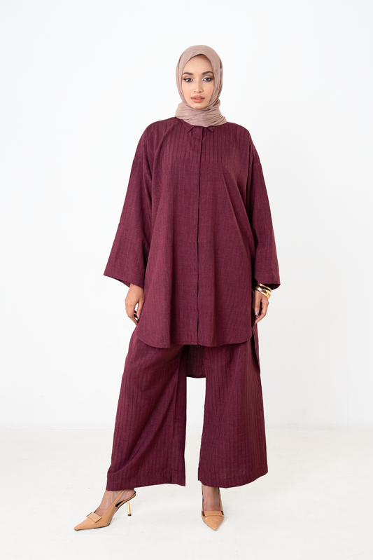 AXURY RELAXED COTTON CO-ORD SET