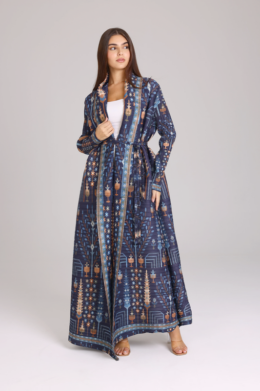 Axury Artisan Echo Printed Abaya