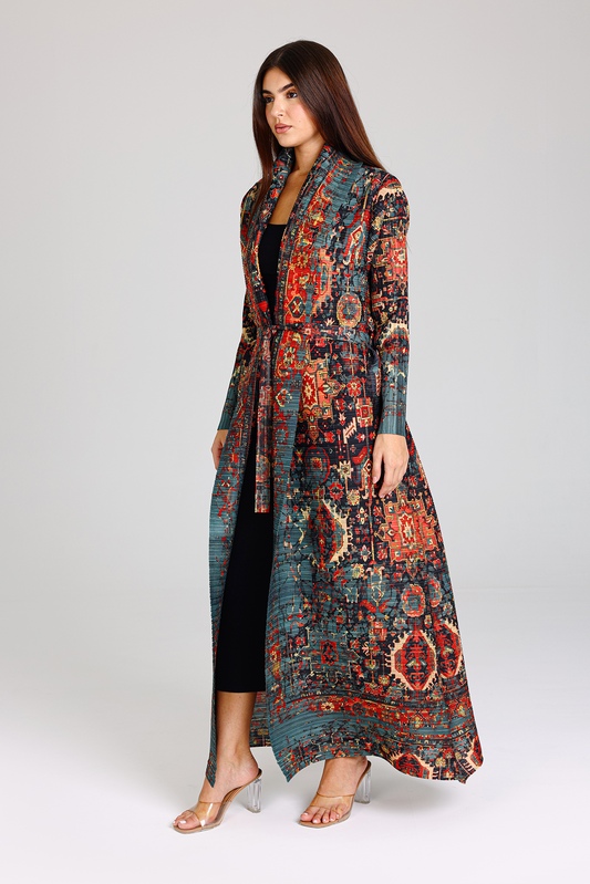 Axury Artisan Echo Printed Abaya
